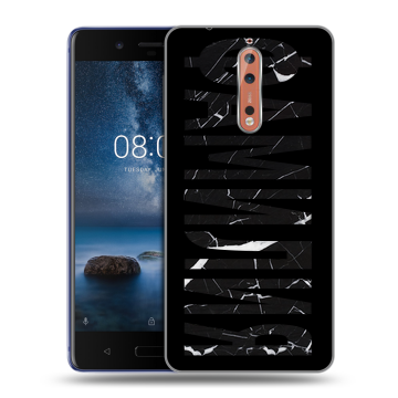 Пластиковый чехол на Nokia 8 с принтом ФАМИЛИЯ