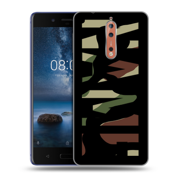 Пластиковый чехол на Nokia 8 с принтом NAME