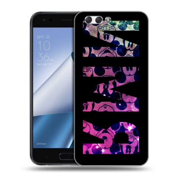 Силиконовый чехол на ASUS ZenFone 4 ZE554KL с принтом ИМЯ