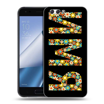 Силиконовый чехол на ASUS ZenFone 4 ZE554KL с принтом ИМЯ