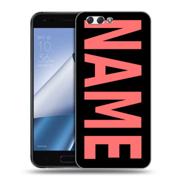 Силиконовый чехол на ASUS ZenFone 4 ZE554KL с принтом NAME