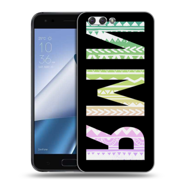 Силиконовый чехол на ASUS ZenFone 4 ZE554KL с принтом ИМЯ