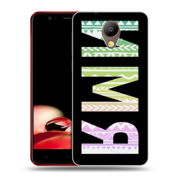 Пластиковый чехол на Elephone P8 с принтом ИМЯ