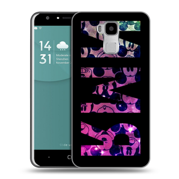 Пластиковый чехол на Doogee Y6 с принтом ИМЯ