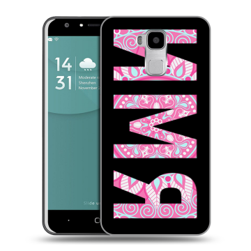 Пластиковый чехол на Doogee Y6 с принтом ИМЯ