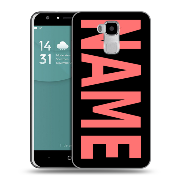 Пластиковый чехол на Doogee Y6 с принтом NAME