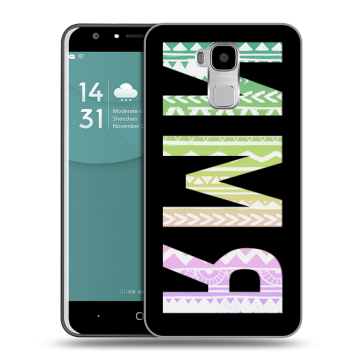 Пластиковый чехол на Doogee Y6 с принтом ИМЯ