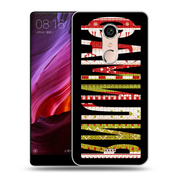 Силиконовый чехол на BQ Strike Selfie Max с принтом ФАМИЛИЯ