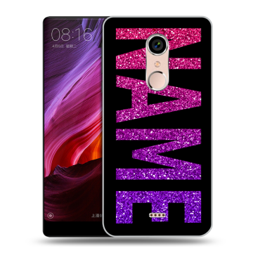 Силиконовый чехол на BQ Strike Selfie Max с принтом NAME