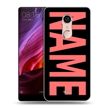 Силиконовый чехол на BQ Strike Selfie Max с принтом NAME