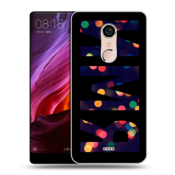 Силиконовый чехол на BQ Strike Selfie Max с принтом ИМЯ
