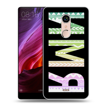 Силиконовый чехол на BQ Strike Selfie Max с принтом ИМЯ