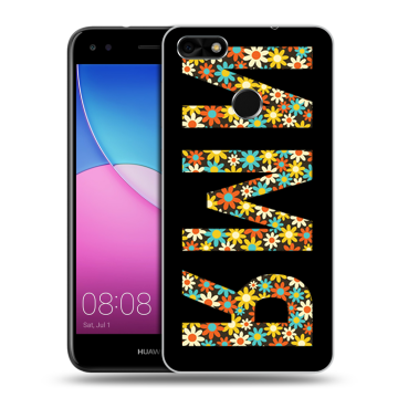 Силиконовый чехол на Huawei Nova Lite (2017) с принтом ИМЯ