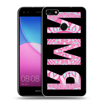 Силиконовый чехол на Huawei Nova Lite (2017) с принтом ИМЯ