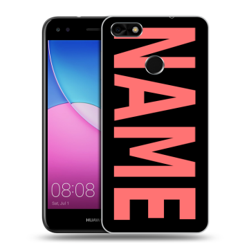 Силиконовый чехол на Huawei Nova Lite (2017) с принтом NAME