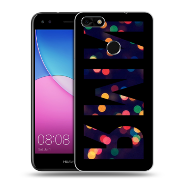 Силиконовый чехол на Huawei Nova Lite (2017) с принтом ИМЯ