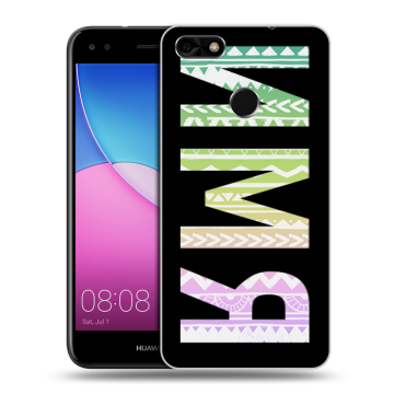 Силиконовый чехол на Huawei Nova Lite (2017) с принтом ИМЯ