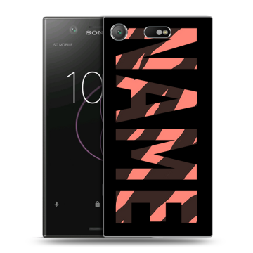 Пластиковый чехол на Sony Xperia XZ1 Compact с принтом NAME