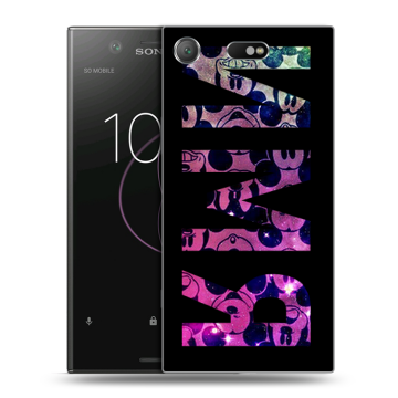 Пластиковый чехол на Sony Xperia XZ1 Compact с принтом ИМЯ