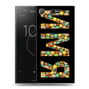 Пластиковый чехол на Sony Xperia XZ1 Compact с принтом ИМЯ