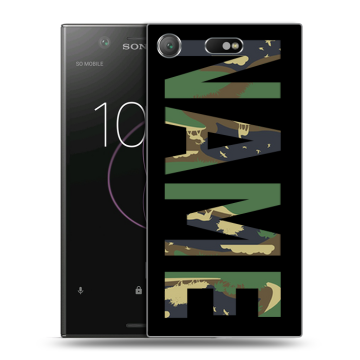 Пластиковый чехол на Sony Xperia XZ1 Compact с принтом NAME