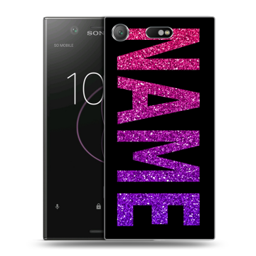 Пластиковый чехол на Sony Xperia XZ1 Compact с принтом NAME