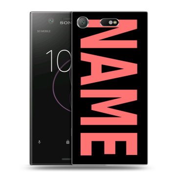 Пластиковый чехол на Sony Xperia XZ1 Compact с принтом NAME