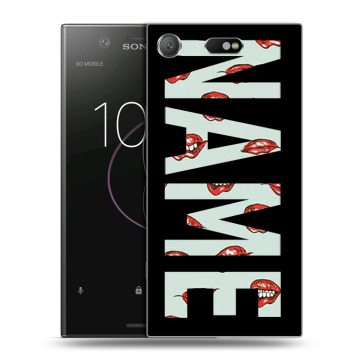 Пластиковый чехол на Sony Xperia XZ1 Compact с принтом NAME