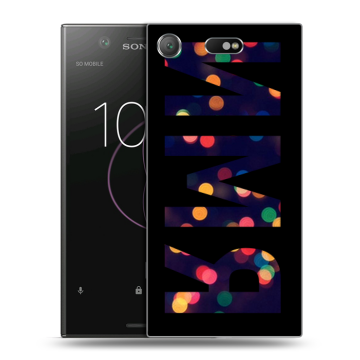 Пластиковый чехол на Sony Xperia XZ1 Compact с принтом ИМЯ