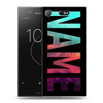 Пластиковый чехол на Sony Xperia XZ1 Compact с принтом NAME