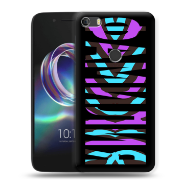 Силиконовый чехол на Alcatel Idol 5 с принтом ФАМИЛИЯ
