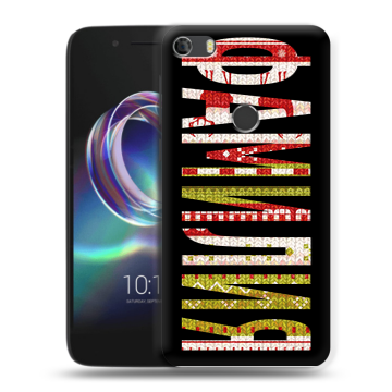 Силиконовый чехол на Alcatel Idol 5 с принтом ФАМИЛИЯ