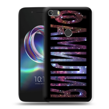 Силиконовый чехол на Alcatel Idol 5 с принтом ФАМИЛИЯ