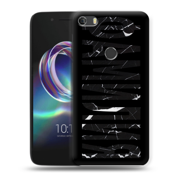 Силиконовый чехол на Alcatel Idol 5 с принтом ФАМИЛИЯ