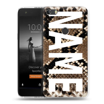 Силиконовый чехол на Alcatel Idol 5S с принтом NAME