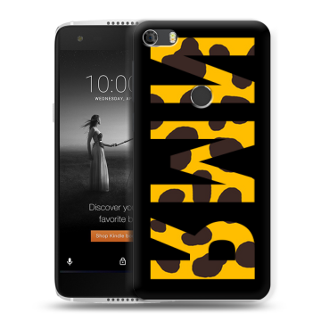 Силиконовый чехол на Alcatel Idol 5S с принтом ИМЯ
