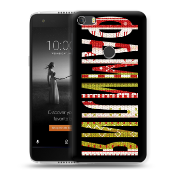 Силиконовый чехол на Alcatel Idol 5S с принтом ФАМИЛИЯ