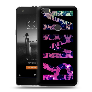 Силиконовый чехол на Alcatel Idol 5S с принтом ИМЯ