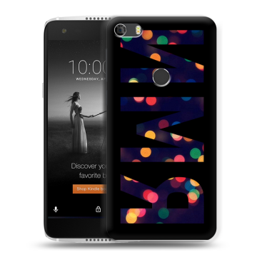 Силиконовый чехол на Alcatel Idol 5S с принтом ИМЯ