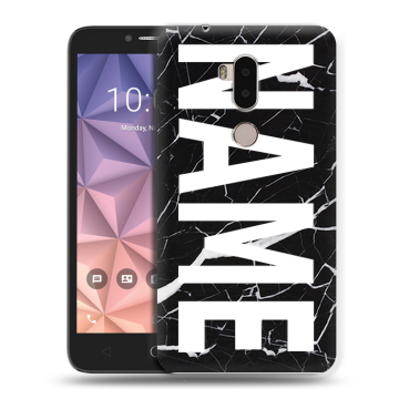 Силиконовый чехол на Alcatel A7 XL с принтом NAME