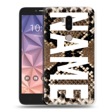 Силиконовый чехол на Alcatel A7 XL с принтом NAME