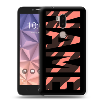 Силиконовый чехол на Alcatel A7 XL с принтом NAME