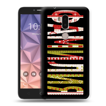 Силиконовый чехол на Alcatel A7 XL с принтом ФАМИЛИЯ