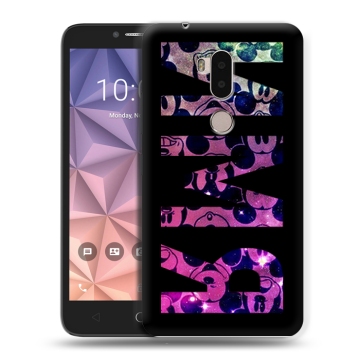Силиконовый чехол на Alcatel A7 XL с принтом ИМЯ