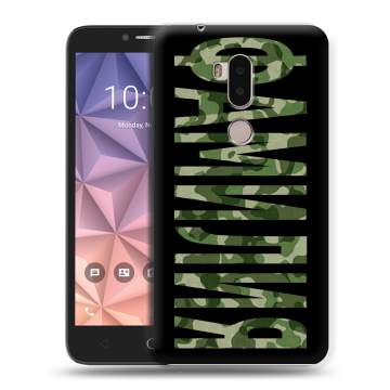 Силиконовый чехол на Alcatel A7 XL с принтом ФАМИЛИЯ