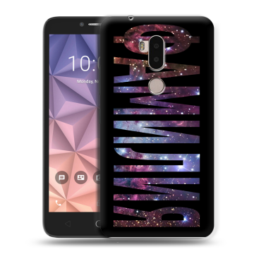 Силиконовый чехол на Alcatel A7 XL с принтом ФАМИЛИЯ