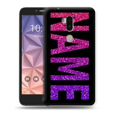 Силиконовый чехол на Alcatel A7 XL с принтом NAME