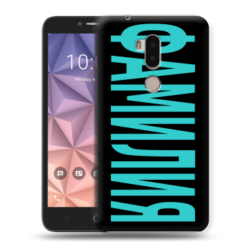 Силиконовый чехол на Alcatel A7 XL с принтом ФАМИЛИЯ