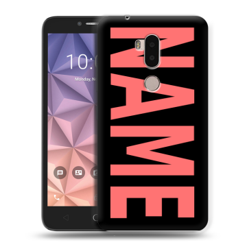 Силиконовый чехол на Alcatel A7 XL с принтом NAME