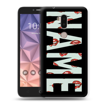 Силиконовый чехол на Alcatel A7 XL с принтом NAME